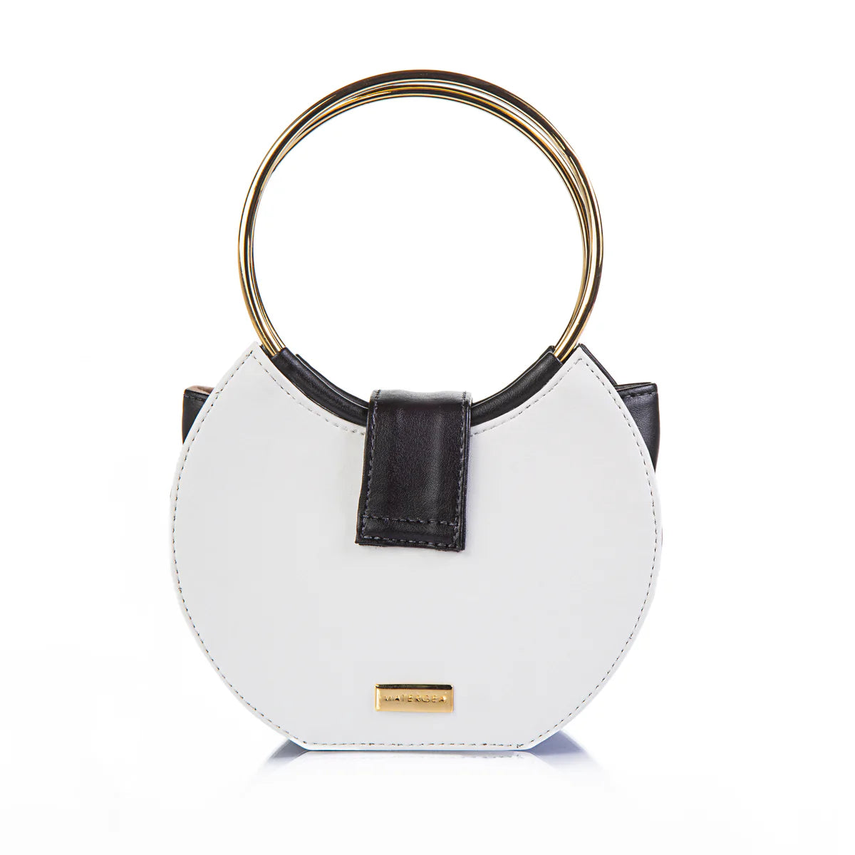 Cactus Leather Black & White Mini Handbag