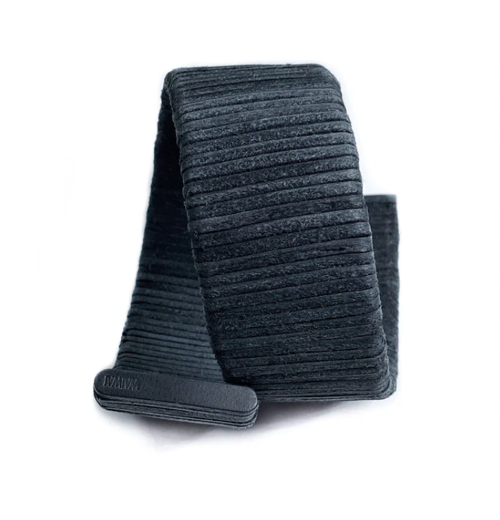 Ribbed Cuff Bracelet B002 black