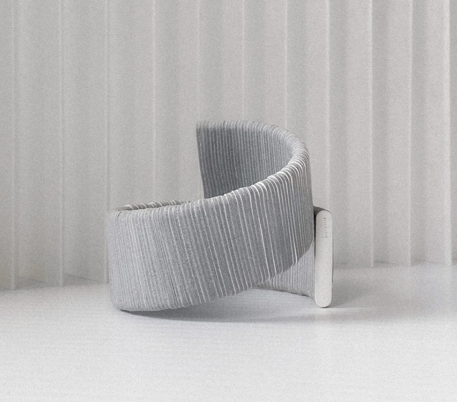 Ribbed Cuff Bracelet B002 white