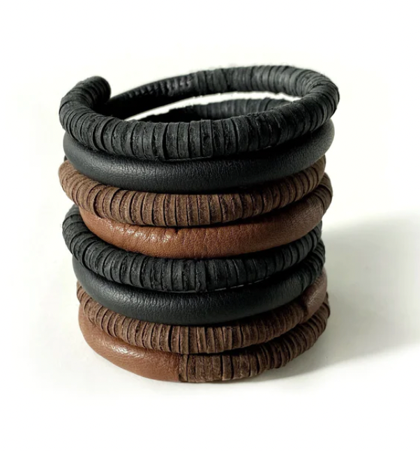 Coil Combo Bracelet B006 brown