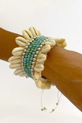 Shells Bracelet/Ankle Bracelet - Turquoise
