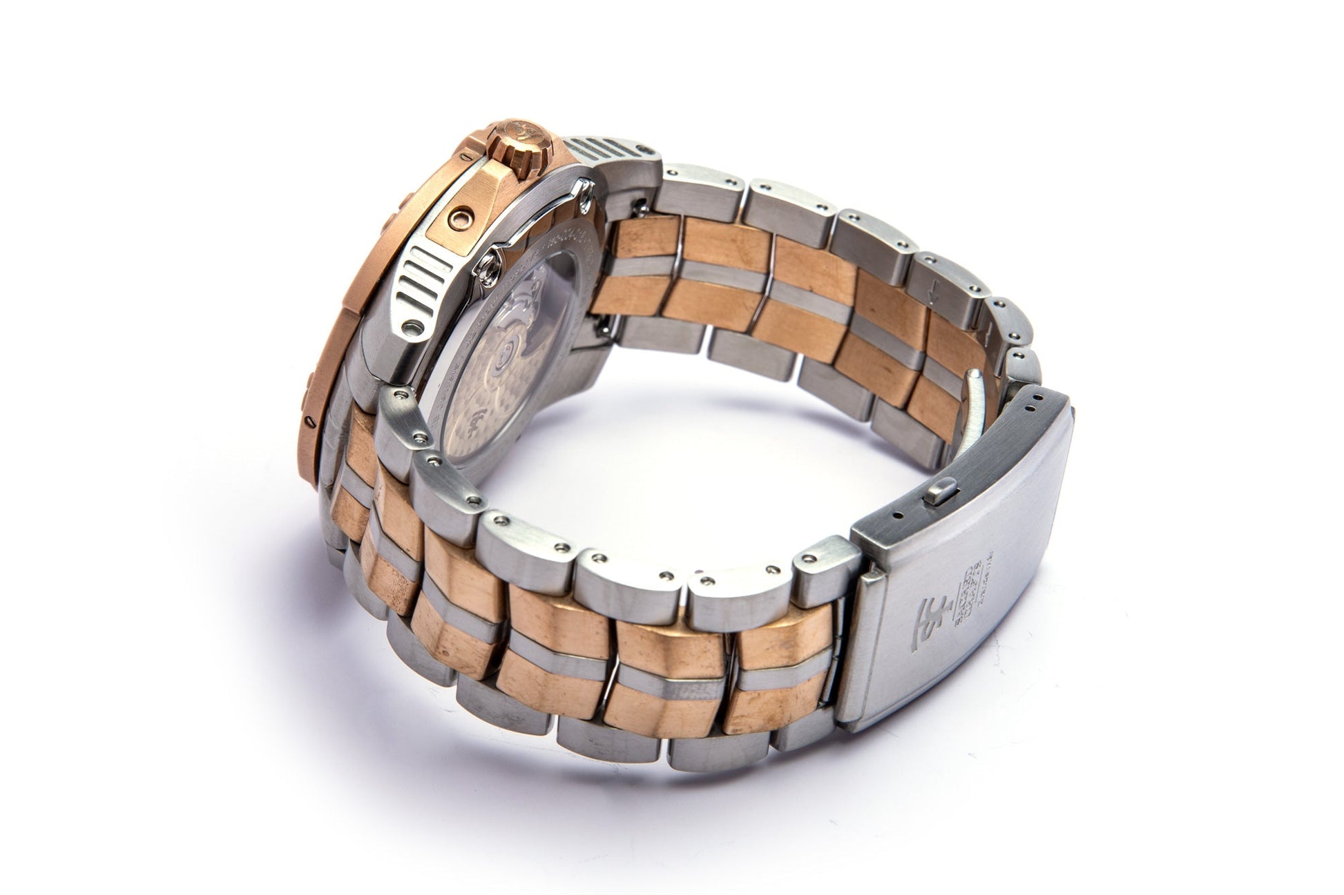 Bronze + Steel Case / Black Dial