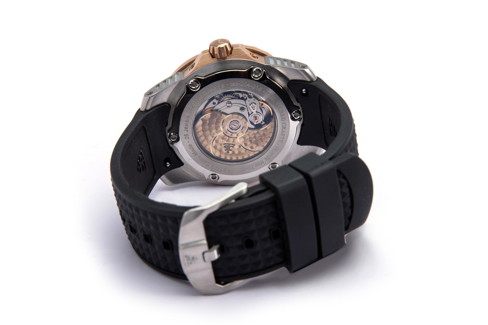 Bronze + Steel Case / Black Dial